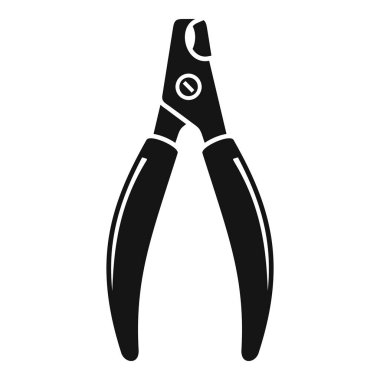 Siyah metal tırnak makası beyaz arka planda izole edilmiş, tımar için temel bir araç.