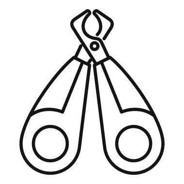 Açık bıçaklı köpek tırnağı makası, evcil hayvan tırnaklarını kesmek ve tımar etmek için tasarlanmış.