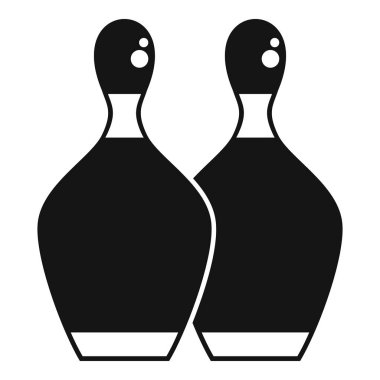 Yanyana duran iki bovling lobut, bovling 'in popüler sporunu temsil ediyor.