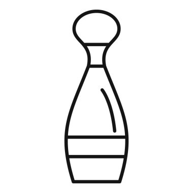 Parfüm şişesini temsil eden basit bir çizgi simgesi. Koku ve kokuyu sembolize ediyor.