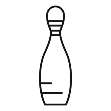 Popüler spor ve eğlence aktivitelerini temsil eden basit ama ikonik bir bovling pimi.