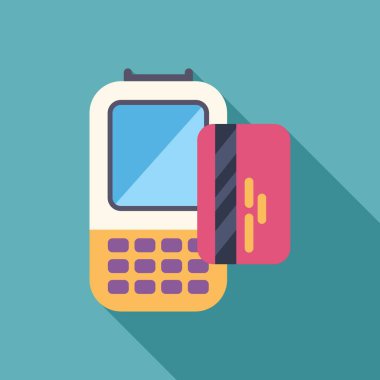 Finansal bir işlemin resmedildiği bir kredi kartı tasviri