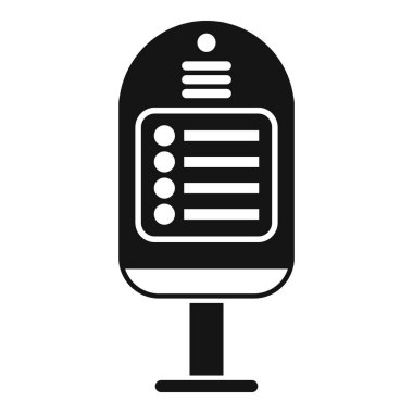 Park sayacı simgesi park halindeki bir araç için kalan süreyi temsil ediyor