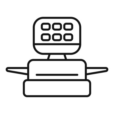 Ameliyat odalarında ya da tıbbi tesislerde kullanılmak üzere ayarlanabilir bir ameliyat lambasının satır simgesi