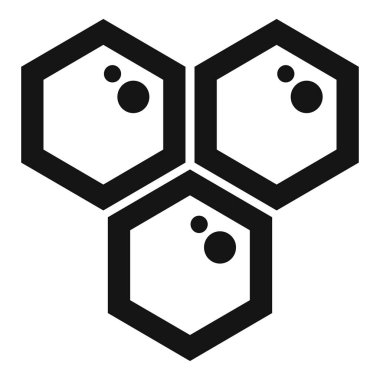 Bir bal peteğinin basit simgesi, takım çalışmasını ve işbirliğini simgeliyor