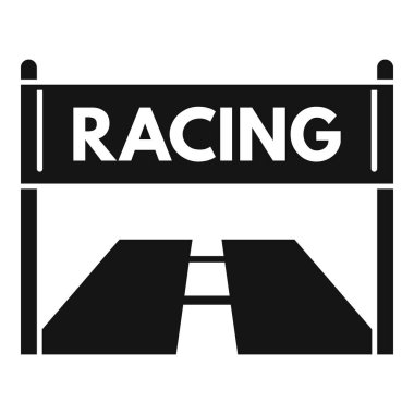 Yarışın başlamasını ya da bitmesini simgeleyen yarış flamasının siyah ve beyaz simgesi