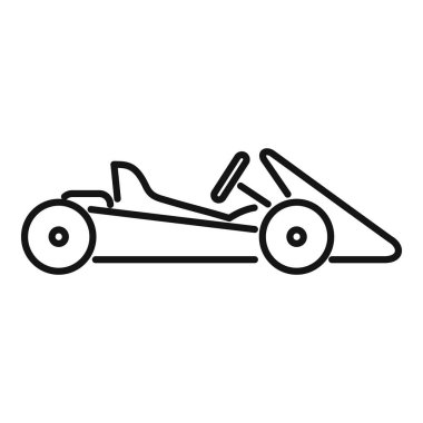 Hız ve rekabet gösteren kart yarışı spor arabası