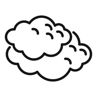 Bir karnabaharın basit siyah beyaz vektör çizimi