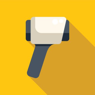 Elektronik termometre modern ve minimalist düz tasarım tarzında ısıyı ölçer.