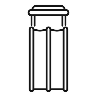 Çifte su parkı kaydırağı yaz eğlencesi ve su aktiviteleri için mükemmeldir.