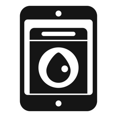 Su damlası gösteren bir akıllı telefonun siyah beyaz simgesi, suya dayanıklı olduğunu gösteriyor.