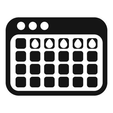 Akıllı sulama sisteminin siyah ve beyaz simgesi, optimum bitki büyümesi için su kullanımını verimli bir şekilde yönetiyor