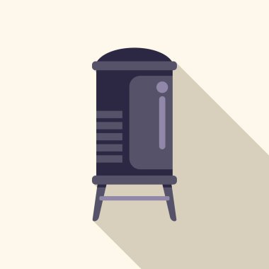 Modern su ısıtıcısı, parlak ve çağdaş bir tasarıma sahip bir vektör çizimi, enerji verimliliğini ve modern ev aletlerini sergilemek için ideal.