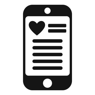 Smartphone, dijital çağda aşk ve bağlantı arayışını sembolize eden bir kalp ikonu ile çevrimiçi randevu uygulaması arayüzü sergiliyor