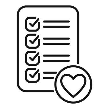 Tüm kutular işaretlenmiş bir listenin basit simgesi başarı duygusunu simgeliyor