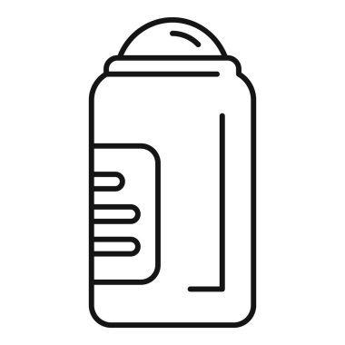 Deodorant üzerindeki bu çizgi sanat simgesi yaşam tarzı, güzellik ve hijyenle ilgili projeler için mükemmeldir.