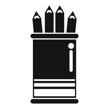 Kalemlerin dik durduğu basit metal kalem tutacağı