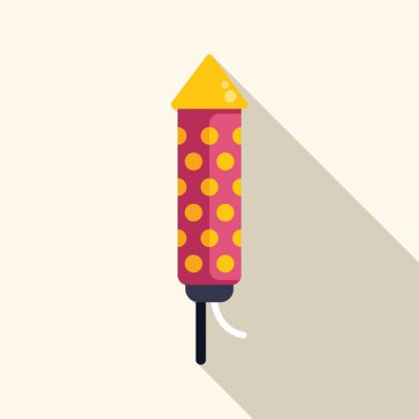 Yanan fünyeli havai fişek, gökyüzüne fırlatılmaya ve muhteşem bir ekran oluşturmaya hazır.