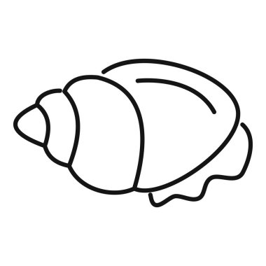 Bu basit deniz kabuğu ikonu okyanusun güzelliğini ve kıyı yaşamının sükunetini anımsatıyor.