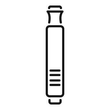 Dolma kalemin basit bir simgesi, sigara ve buharı temsil etmek için mükemmel.