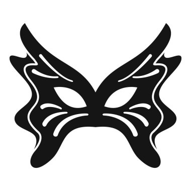 Özgürlüğü ve kutlamayı temsil eden kanatlı siyah karnaval maskesi