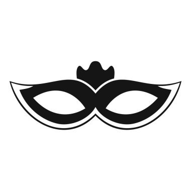 Siyah ve beyaz karnaval maskesi anonimliği ve kutlamayı temsil ediyor.