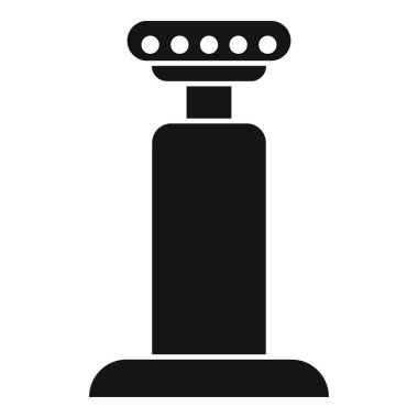 Basit bir sokak lambası silueti, geceyi aydınlatıyor.