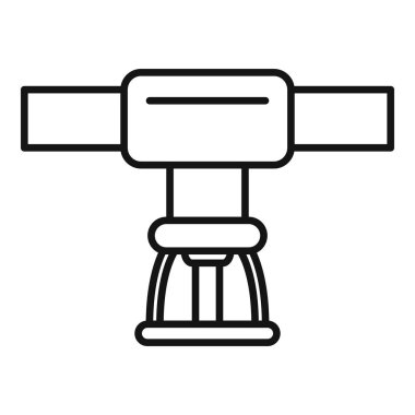 Yangın söndürücü tavandan sarkıyor. Binayı yangından koruyor.