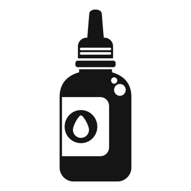 Düşürme kapaklı basit bir mürekkep şişesi simgesi, yaratıcılığı ve sanatı simgeliyor.