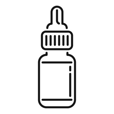 Basit bir ilaç şişesi sıvı ilaç dağıtıyor.