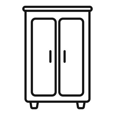 Basit siyah beyaz çizgili gardırop sanatı, depolama çözümleri için mükemmel.