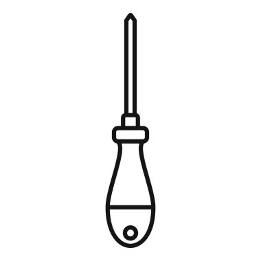 Basit bir tornavida çizimi, inşaat, diy ve ev geliştirme projeleri için mükemmel.