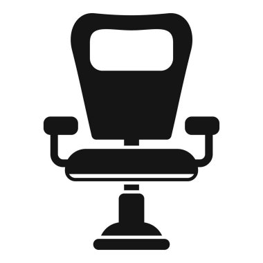 Berber koltuğunu temsil eden siyah sembol, berber dükkanlarındaki müşteriler için bir koltuk.