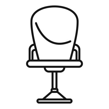 Modern ofis koltuğu ikonu, iş için rahat oturma yeri