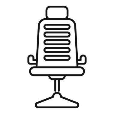 Basit bir ofis sandalyesi çizimi, ofis işi ya da mobilya için mükemmel.