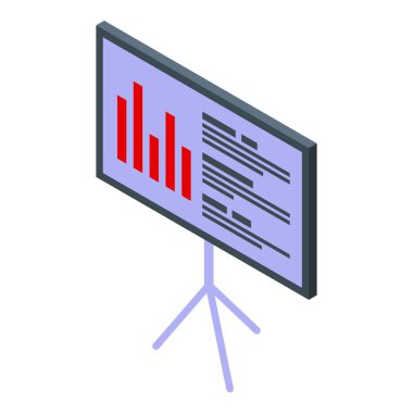 Çevirme grafiği büyüyen bir çubuk grafiği gösteriyor, iş sunumları için kullanışlı