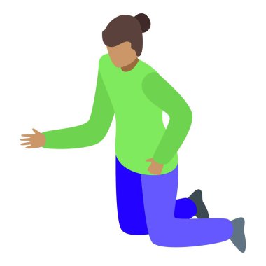 Genç adam diz çöküp kolunu uzatıyor, sanki bir şeye uzanıyor ya da yardım teklif ediyormuş gibi.