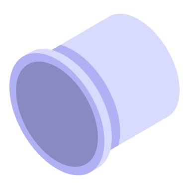 Bu izometrik simge, tesisat ve su sistemleri için gerekli olan plastik bir boru bağlayıcı elementi içerir.