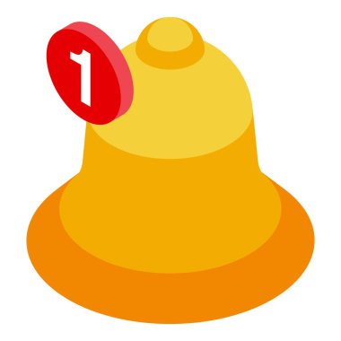 Sarı uyarı zili yeni bir bildirim için çalıyor.