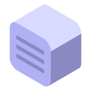 Modern bir klima soğutma sisteminin Isometric simgesi