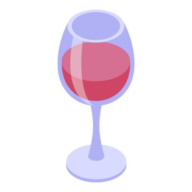 İçi kırmızı şarapla dolu klasik şarap kadehi. Kutlama, rahatlama ve güzel yemek kavramlarını göstermek için birebir.