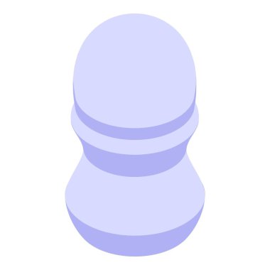 Yüz ya da vücut bakımı için açık mavi kozmetik krem kavanozu. İki tabanı da izometrik.