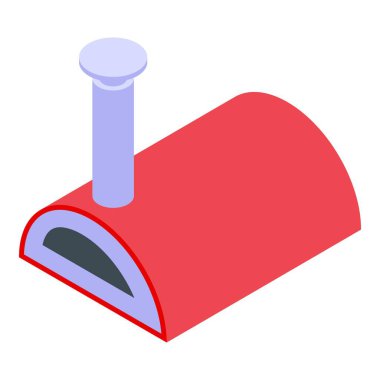 Lezzetli yemekler pişirmek için kullanılan metal bacalı geleneksel bir pizza fırını.