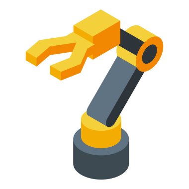 Mekanik robot kolu üç parmaklı bir şey tutuyor.