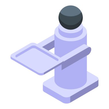 Bu izometrik illüstrasyon, güvenli ve verimli hava yolculuğunun sağlanmasındaki önemli rolünü vurgulayan havaalanı navigasyon ekipmanlarını tasvir etmektedir.