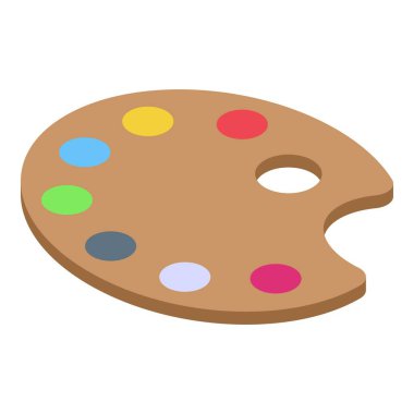 Ahşap palet, bir sanatçının sanat çalışması için kullanabileceği renkli boya damlaları barındırır.