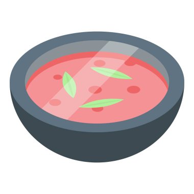 İçinde otlarla süslenmiş sıcak domates çorbası olan bir kase.