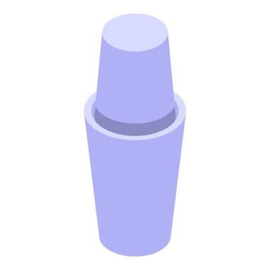 Modern karıştırıcı tezgahın üzerinde duruyor. Barmenin bir kokteyl için gerekli malzemeleri doldurmasını bekliyor.