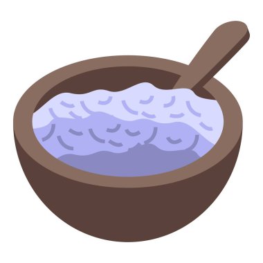 Evdeki doğal kumaş boyası, yün ve giysiler için mor boya dolu ahşap bir kase.