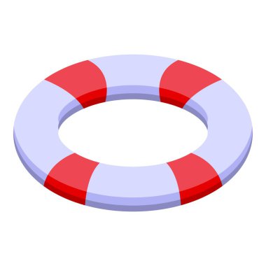 Kırmızı ve beyaz cankurtaran suda yüzücüler ve kayıkçılar için güvenlik ve güvenlik sağlıyor.